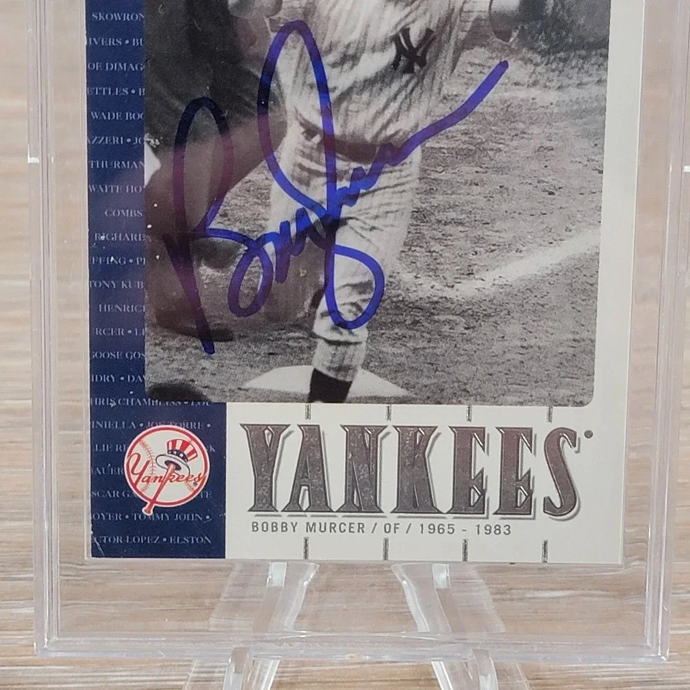 2000 Upper Deck Yankees Legends Bobby Murcer Signed Auto Card 29 New York